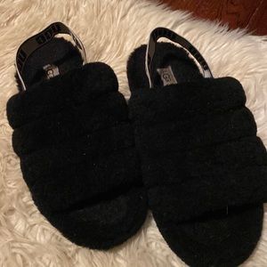 UGG Black Yeah Slide Slippers